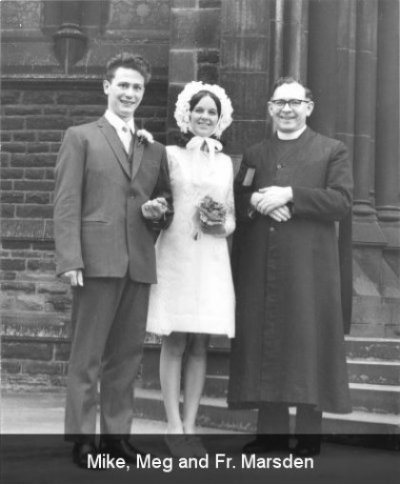 Mike, Meg and Fr. Marsden